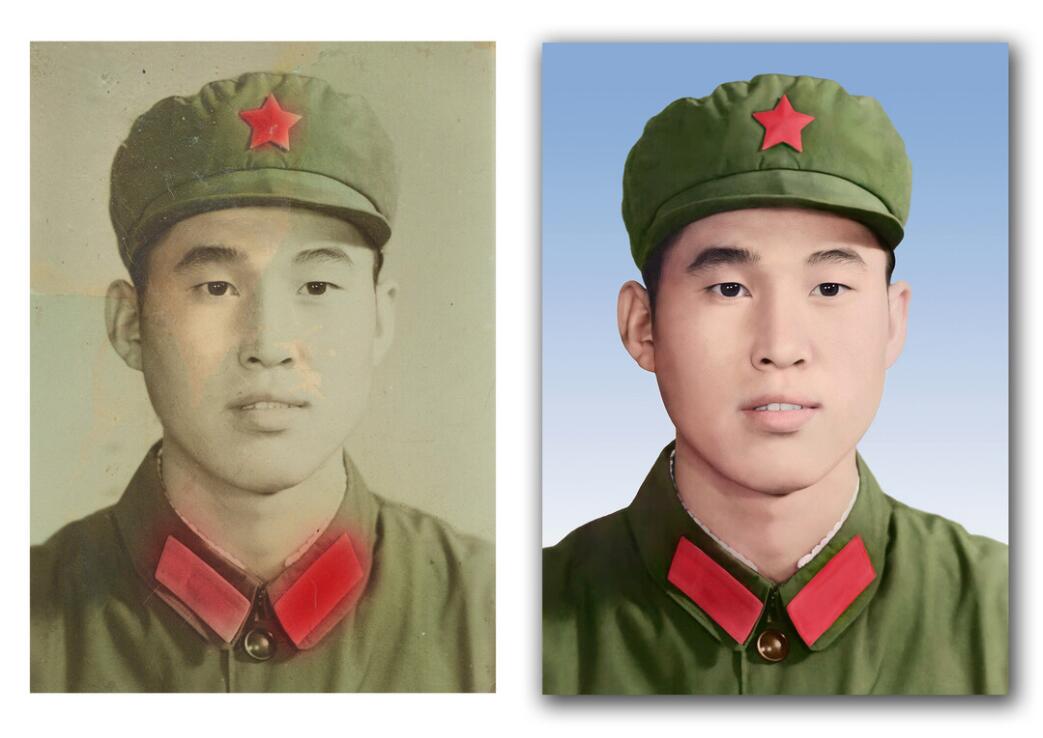 科尔沁左翼后破损照片修复-18